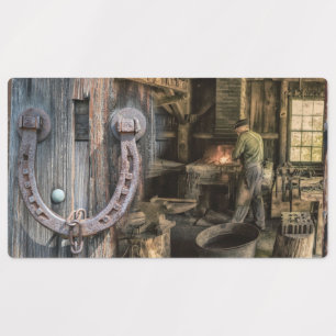 Welder Vintage Blacksmith Horseshoes