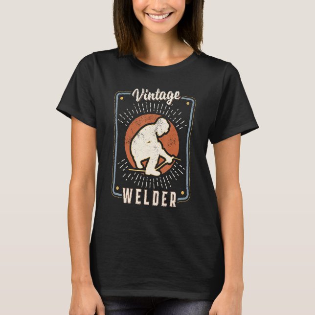 Welder Vintage Retro Classic Love T-Shirt (Front)