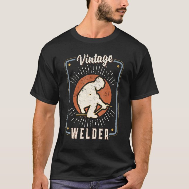 Welder Vintage Retro Classic Love T-Shirt (Front)