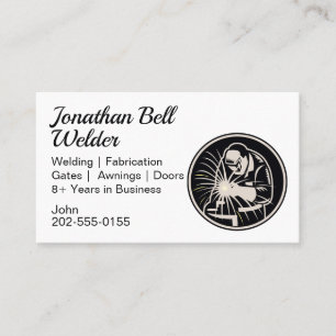 Welder Welding Fabrication Business Card