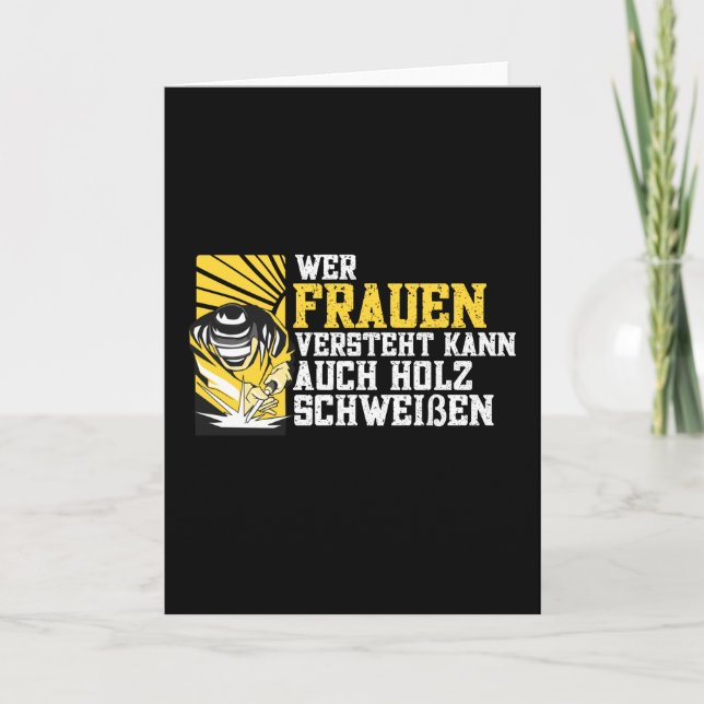 Welder Welding Funny Job Slogans Card (Front)