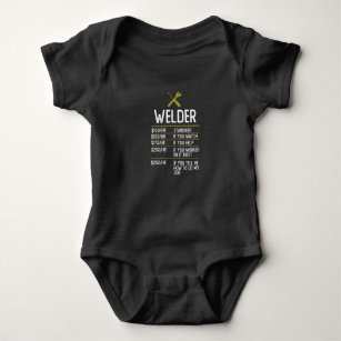 Welder Welding Gift Present Idea Baby Bodysuit