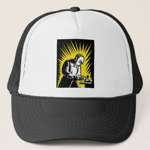 welder worker welding trucker hat