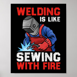 Welders Can Do It In All Positions Funny Welder 2 Poster