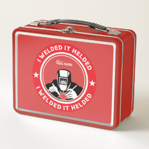 Welders Welding Accessories And Gifts   Travel Mug Metal Lunch Box