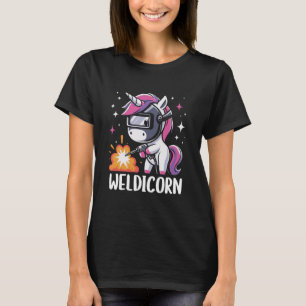 Weldicorn Funny Unicorn Welder Welding T-Shirt