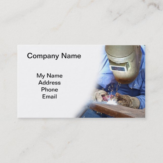 Welding and Metal Works Business Card (Front)