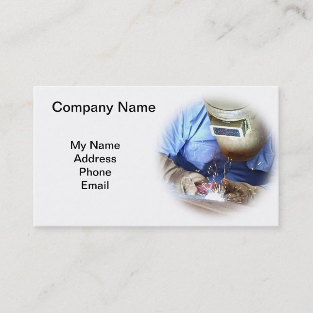 Welding and Metal Works Business Card (Front)