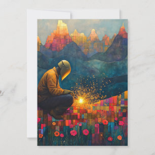 Welding Art print - welder invitation pride event