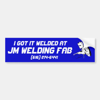 welding bumper sticker