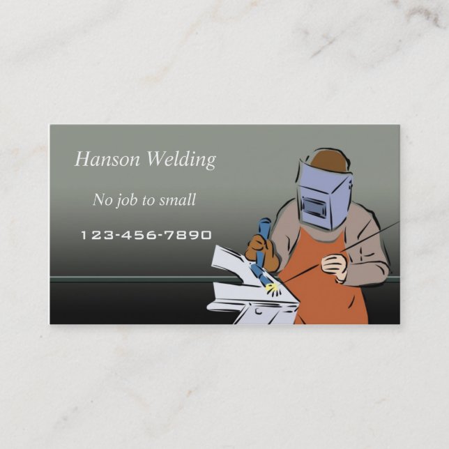 Welding business card (Front)