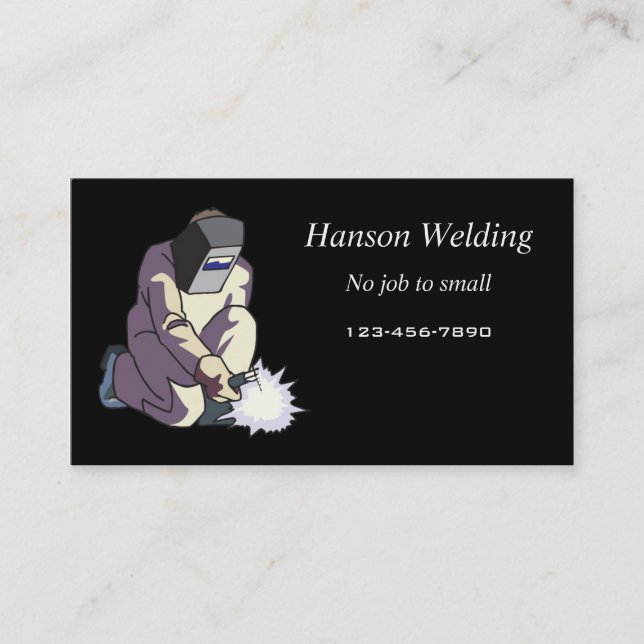 Welding business card (Front)