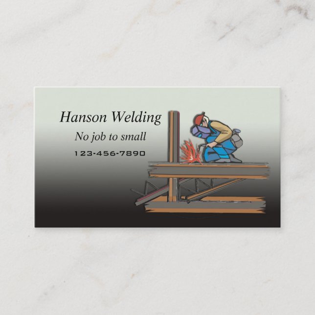 Welding business card (Front)