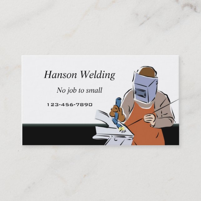 Welding business card (Front)