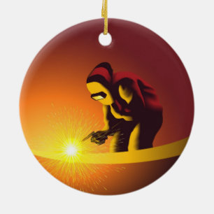 Welding ceramic ornament