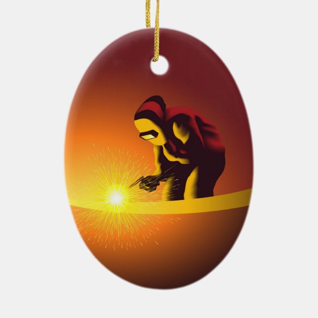 Welding  ceramic ornament (Back)