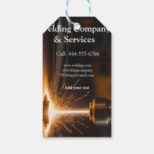 Welding contract construction add name contact no gift tags