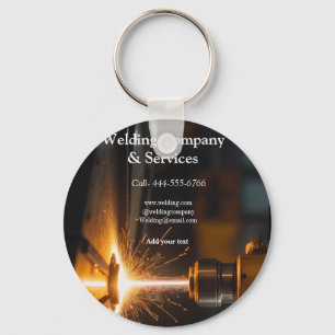 Welding contract construction add name contact no keychain