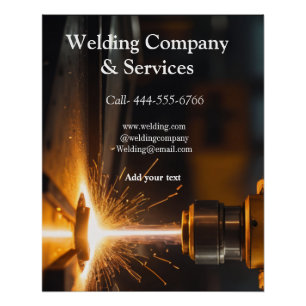Welding contract construction add name contact no poster