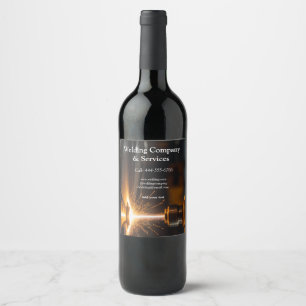 Welding contract construction add name contact no wine label