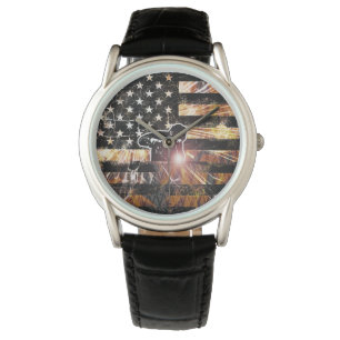 Welding Flag Sparks and Flames Watch