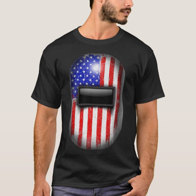 Welding Helmet American Pipeliner Hood  Gift For W T-Shirt (Front)