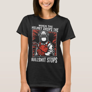 Welding Helmet  Metal Worker Welder T-Shirt