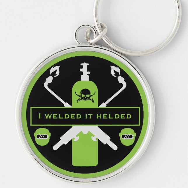 Welding Humour Gift Keychain (Front)