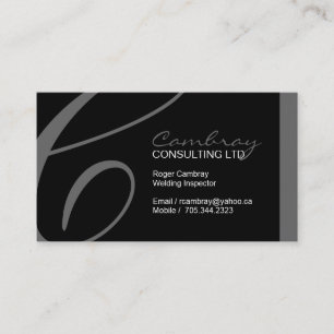 Welding Inspector Business Card