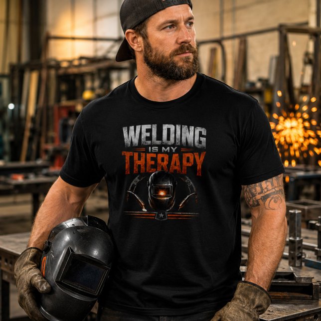 Welding Is My Therapy Shirt Funny Welder Tee (Creator Uploaded)