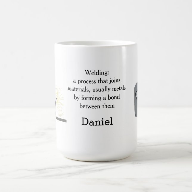 Welding Mask with Name Coffee Mug (Center)