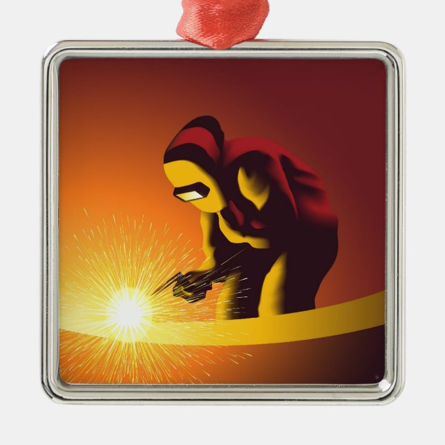 Welding  metal ornament (Front)