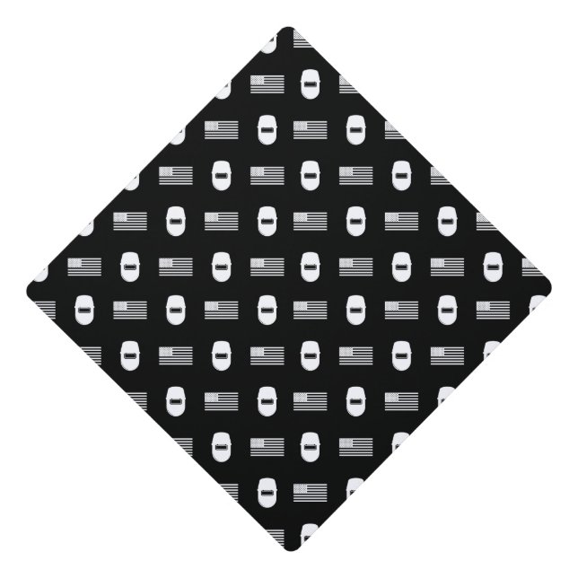 Welding Pattern Graduation Cap Topper (Front)