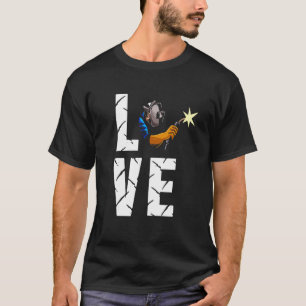 Welding   Proud Hard Working Usa Flag Welder T-Shirt