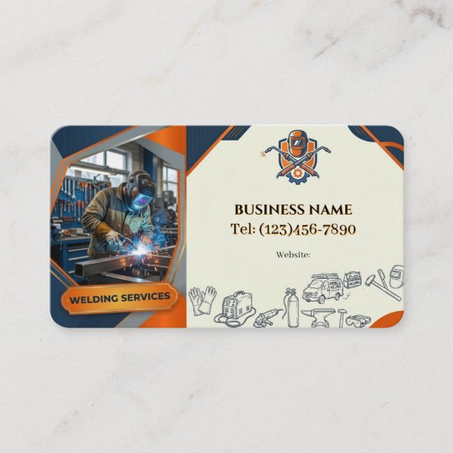 WELDING SERVICES BUSINESS CARD (Front)