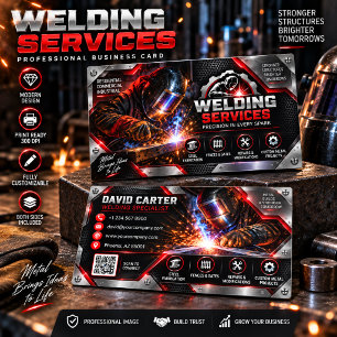 Welding Services Business Card Professional