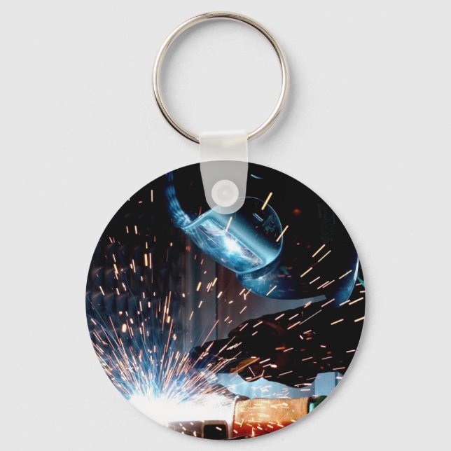 Welding Sparks Keychain (Front)