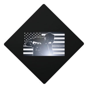 Welding: The Thin Metal Line Flag Graduation Cap Topper