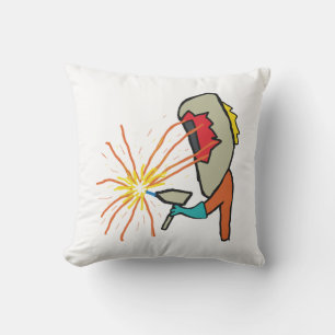 Welding Throw Pillow