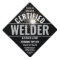 Welding Torch & Sparks Certified Welder Black