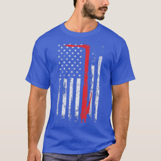 Welding Vintage Patriotic USA American Flag Welder T-Shirt
