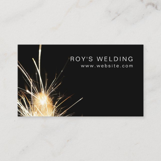 Welding Welder Construction Business Card (Front)