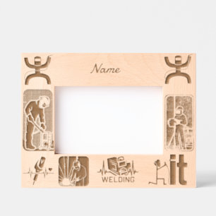 WELDING WELDER custom gifts  Etched Frames