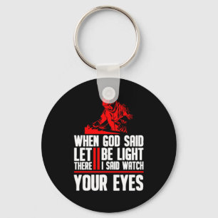 Welding Welder Fabricator Keychain