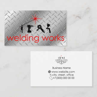Welding work business card