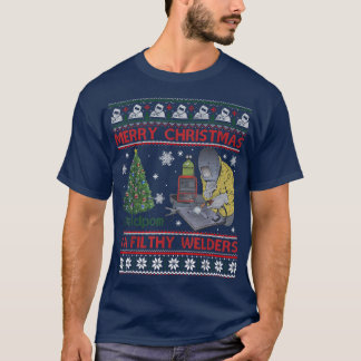 Weldom Welders Ugly Christmas Sweater Gifts T-Shir