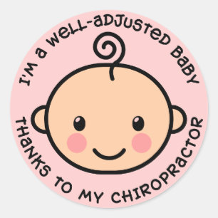 Well-Adjusted Baby Chiropractic Stickers