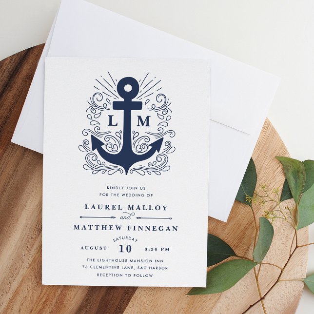 Well Anchored | Nautical Wedding Invitation (Creator Uploaded)