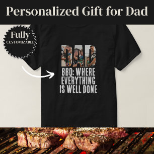Well Done BBQ Dad Humor T-Shirt