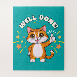 Well Done !  Cat Jigsaw Puzzle